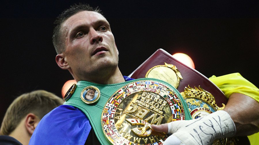 ‘The enemy’s lair’: Ukrainian deputy admonishes boxer Usyk for failing to call for Crimean return