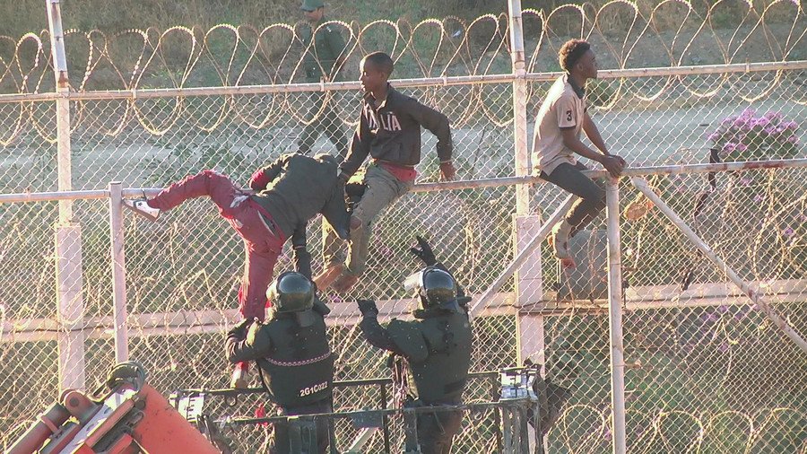 700+ migrants storm Spanish exclave of Ceuta, some use homemade ‘flamethrowers’ (VIDEO)