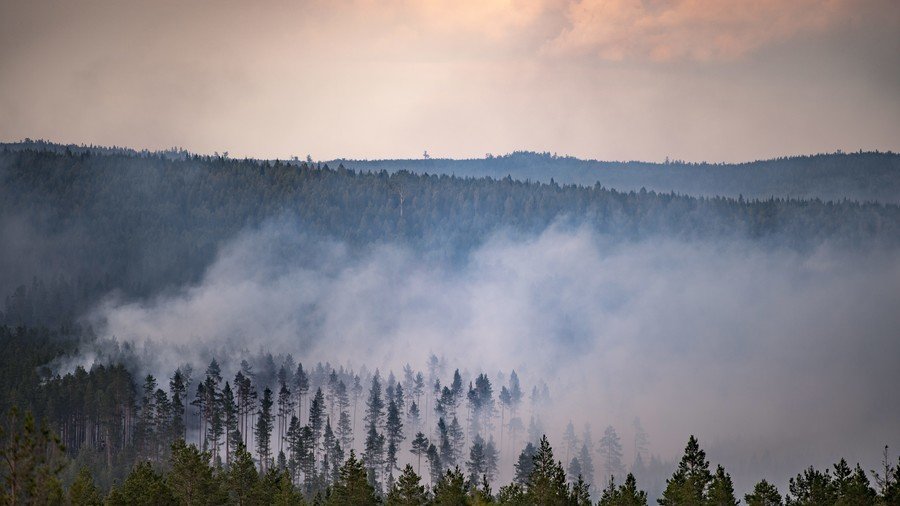 Sweden drops bombs to extinguish wildfires caused by summer heatwave (VIDEO)