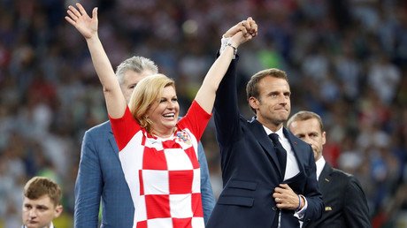 Second time lucky? Sports-mad Croatia leader Grabar-Kitarovic watches Davis Cup showdown v France