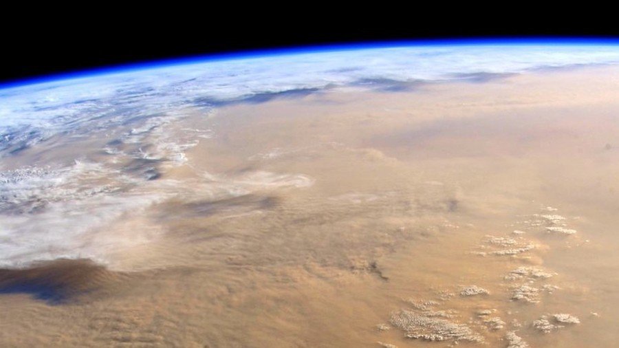 Sandstorm from space: ISS astronaut snaps epic images of Sahara tempest