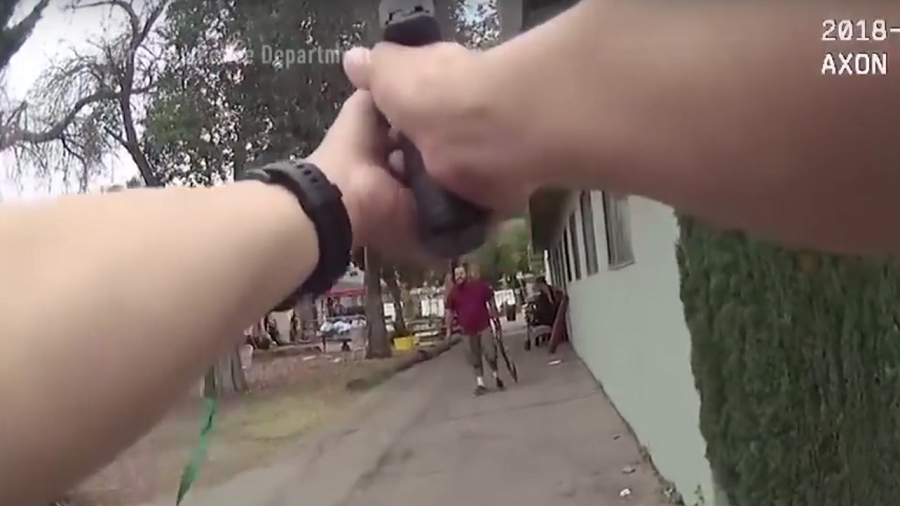 Graphic bodycam VIDEO shows LA cops shooting stabber & hostage dead