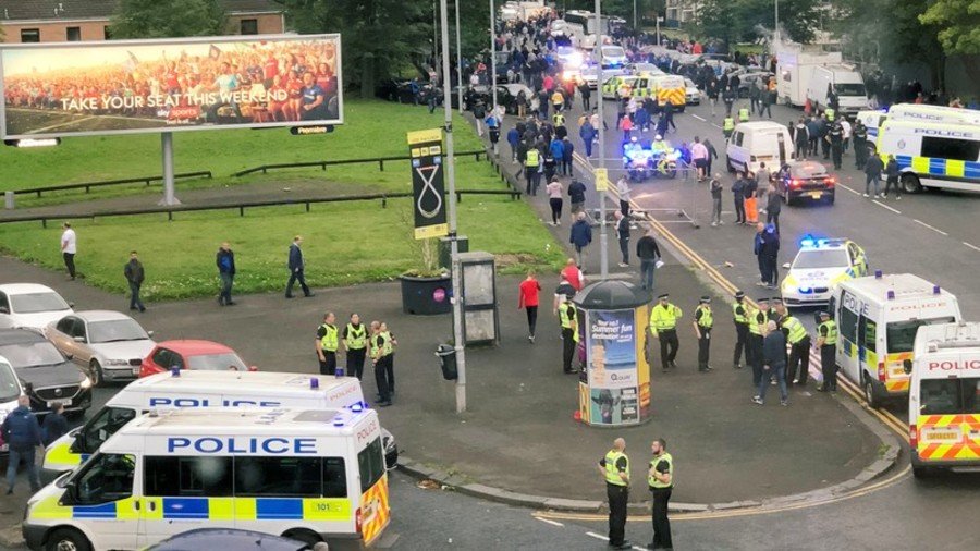 Two Croatian fans stabbed in Glasgow before Europa League game