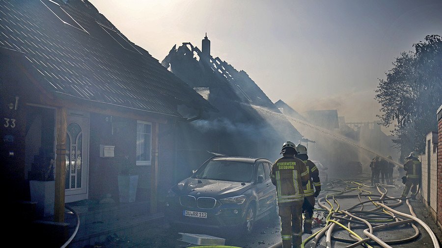 500 firefighters battled to control massive blaze in Germany that injured at least 40