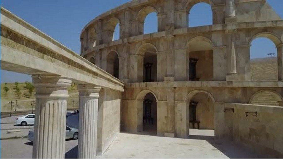 A little bit of Rome in Iraq: Amphitheater replica shown off in breathtaking drone footage (VIDEO)