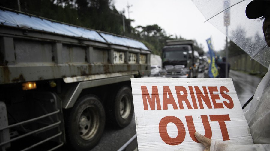 70,000 people protest US army base in Okinawa