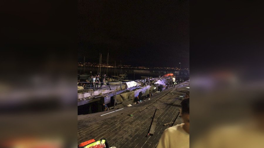 Over 300 injured as pier collapses in Spain during festival (PHOTOS, VIDEO)