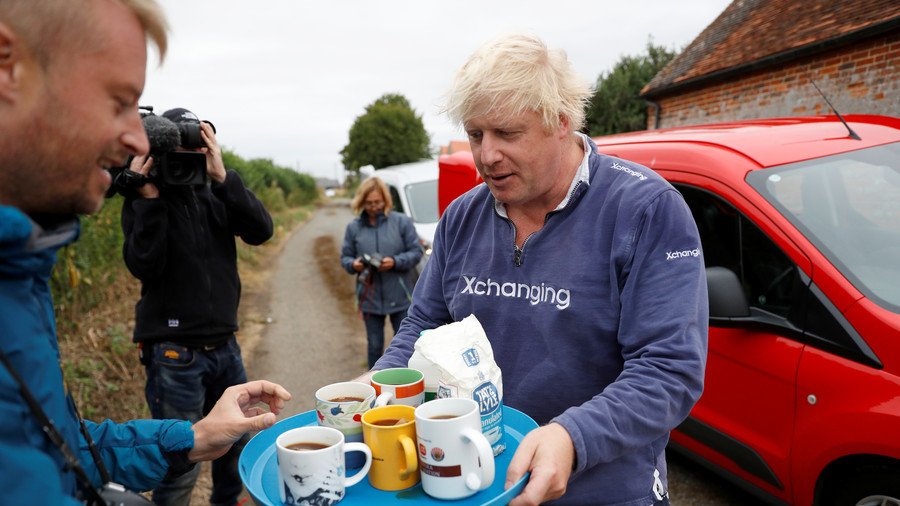 ‘Treating you like mugs’: Twitter blasts ‘fawning’ reporters who fell for Boris Johnson’s tea stunt