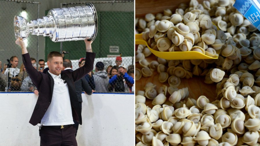 Party like a Russian: Washington Capitals’ Kuznetsov eats pelmeni out of Stanley Cup