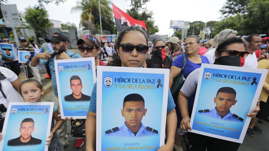 CNN Español uses photo of pro-government rally in report about protest against Nicaraguan president