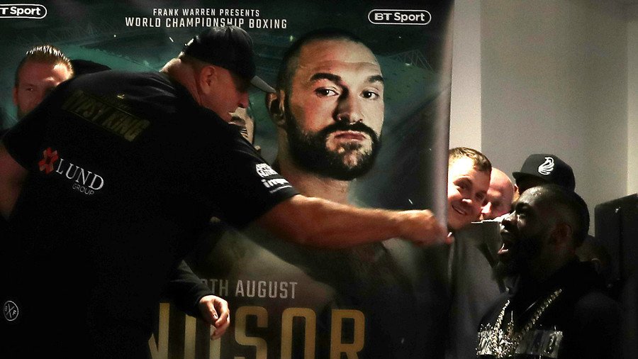 ‘Ireland, I’m here baby’: WBC champ Deontay Wilder crashes weigh-in, confronts Tyson Fury (VIDEO)