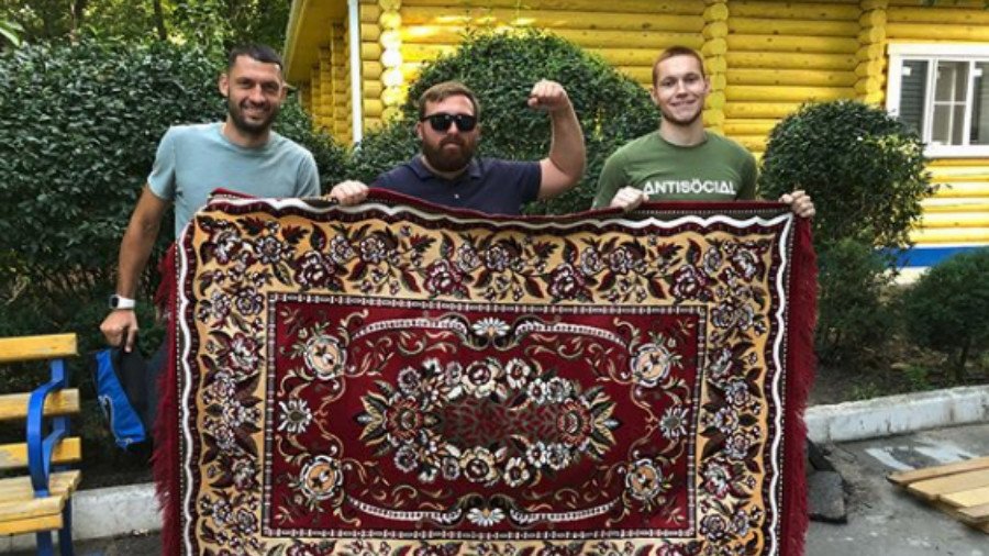 Russian football club release limited edition rug-style kit after fans’ celebration