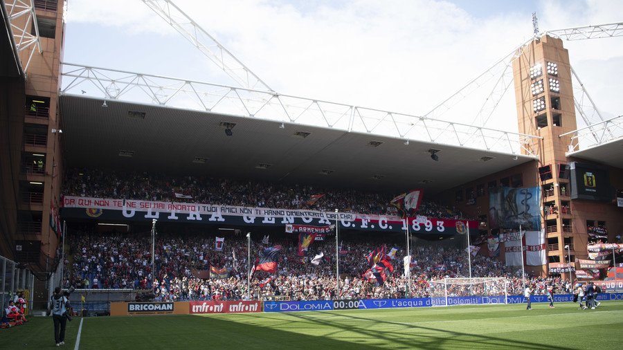 Genoa FC supporters hold 43 minutes of silence to honor victims