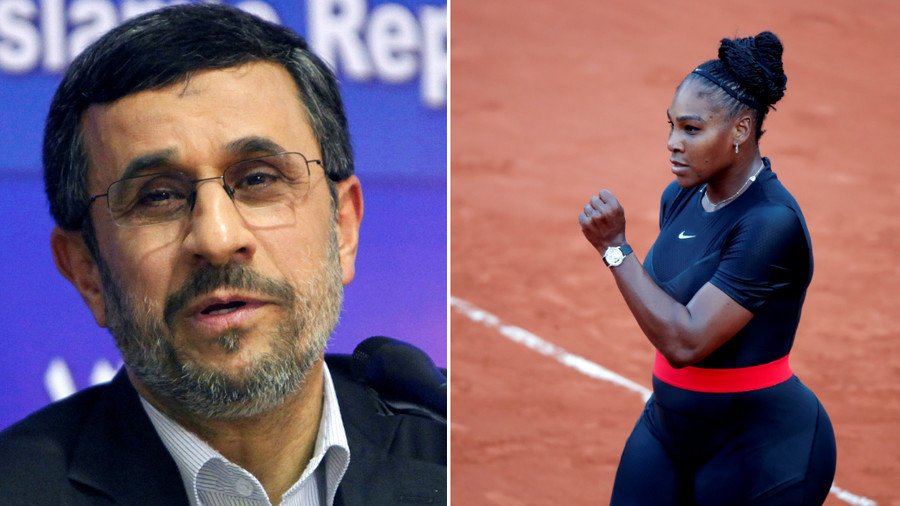Ex-Iran president tweets support for Serena Williams over French Open ‘catsuit’ ban