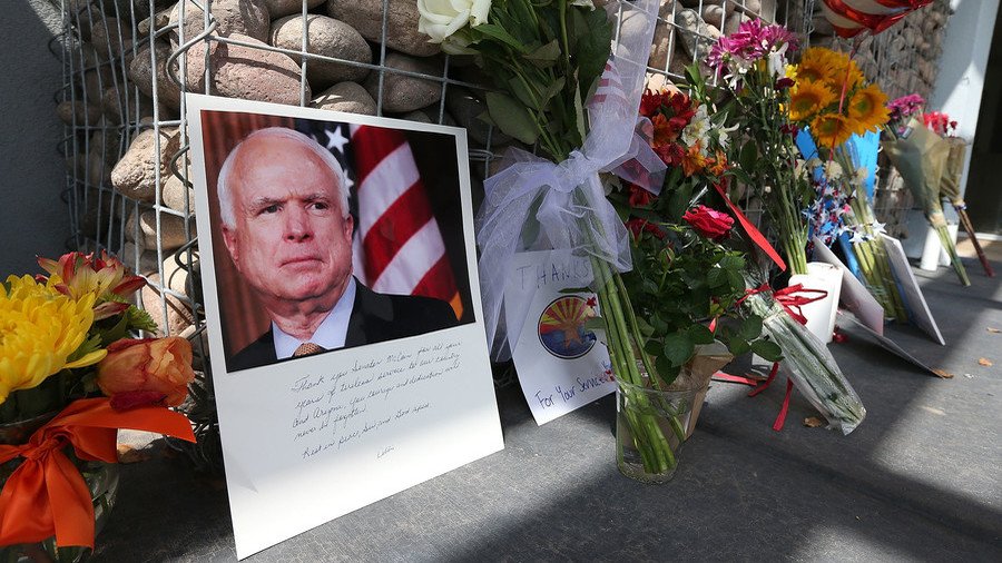 McCain beyond the grave… death gives life to political fight with Trump
