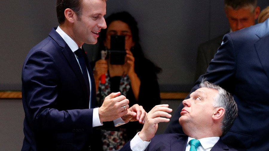 Macron doubles down after Orban & Salvini declare opposition to him as ‘pro-migration leader’