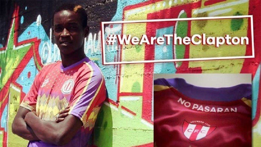 ‘No pasaran’: Anti-fascist slogan leads to record sales of east-London football team’s kit