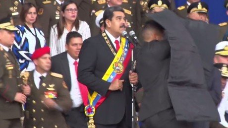 VIDEO claims to show mid-air explosion of drone used in attack on Maduro