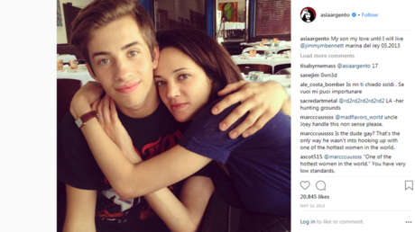 Asia Argento called sexual assault accuser ‘my son, my love’ in Instagram posts that didn’t age well