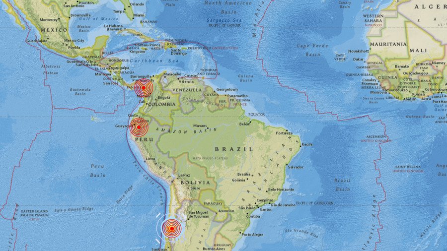 Series of strong quakes shake Panama, Ecuador & Chile (VIDEOS)