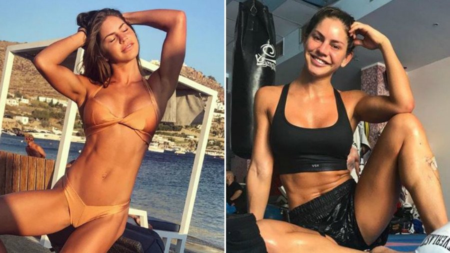 World’s sexiest fighter? Ex-swimsuit model swaps bikinis for boxing & lands title fight (PHOTOS)