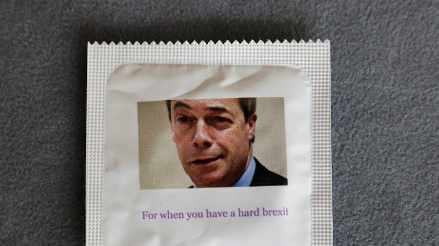 EU must be kidding: Nigel Farage-emblazoned condoms push for 'hard Brexit'