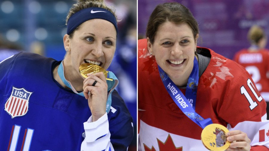 Puck'er up: U.S. women's hockey star marries her former Canadian rival