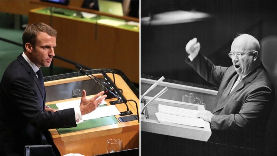 Macron v Khrushchev: Who was fiercer at the UN?
