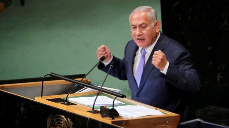Bolstered by ‘unwavering’ US support, Netanyahu thunders from UNGA dais