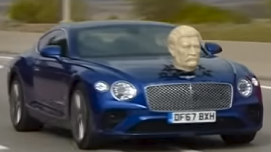 Jeremy Clarkson tours Georgia with bust of Stalin on bonnet of his Bentley (VIDEO)