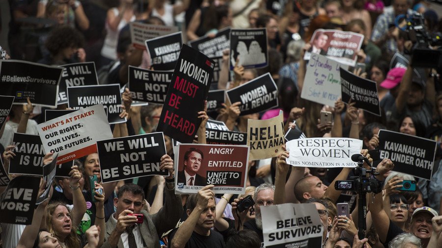 ‘Don’t fall for it!’ Anti-Kavanaugh protesters are paid professionals backed by Soros, Trump says