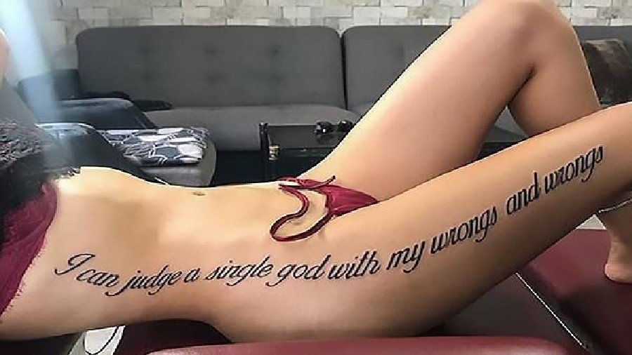 ‘I can judge God’: Turkish Instagram girl ridiculed over nonsense Google-translated tattoo