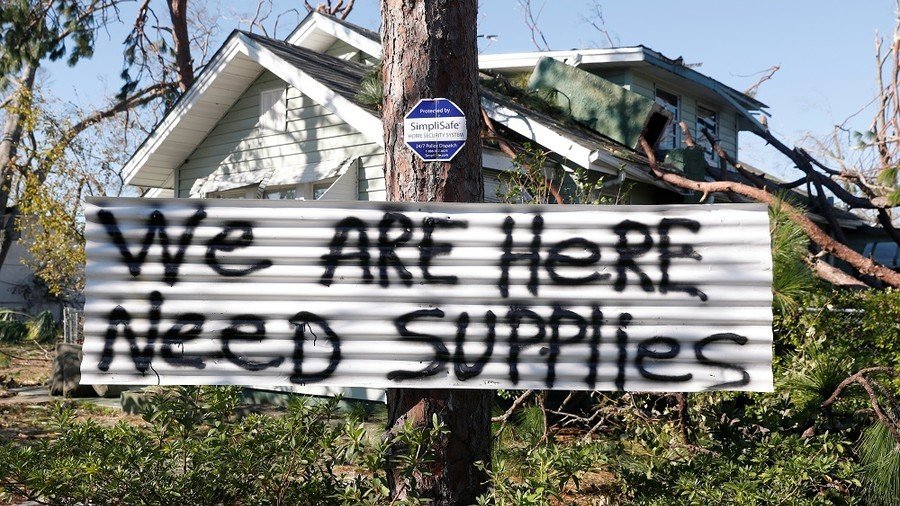 Looter trying to steal police car shot in Florida town devastated by Hurricane Michael