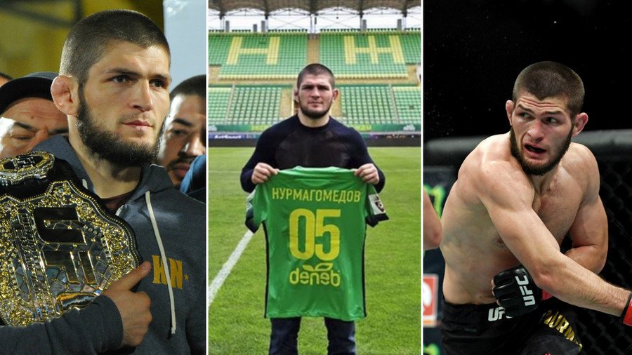 UFC News: Khabib Nurmagomedov presented with an honorable memento during  soccer match in Dagestan