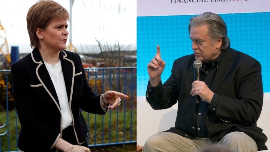 ‘I regret BBC has put me in this position’ – Scottish leader boycotts event over Steve Bannon