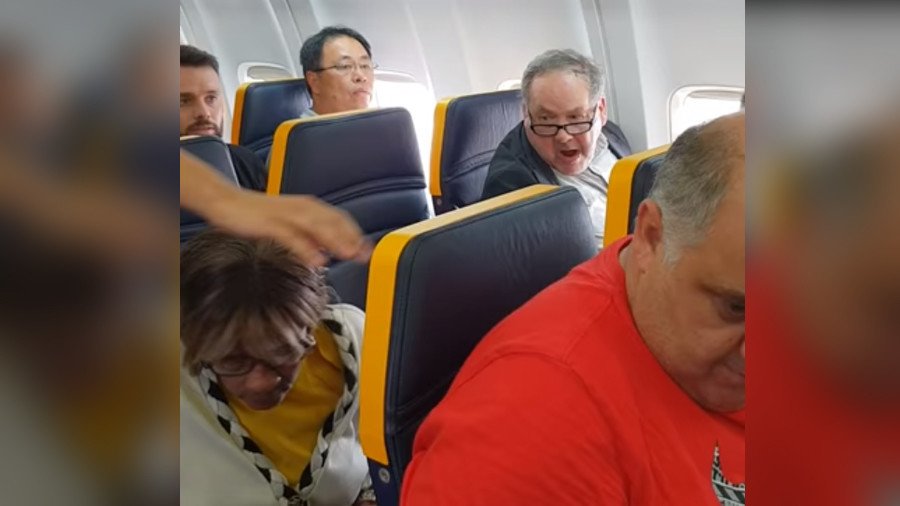 ‘Ugly, black b******’: Passenger launches racist rant at woman on Ryanair flight (VIDEO)