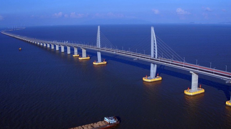 China opens world’s longest sea bridge to Hong Kong & Macau