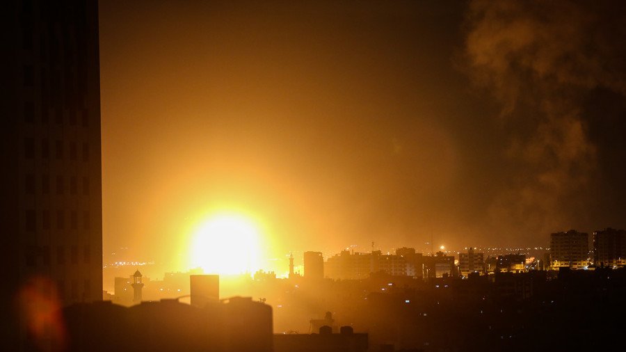 Israel pummels Gaza with airstrikes in response to rocket attack (PHOTOS)