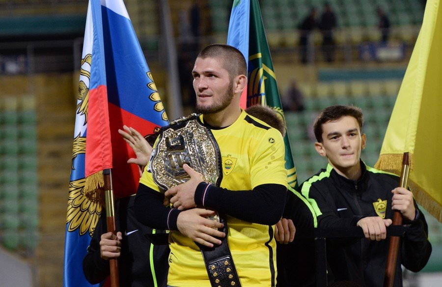 UFC News: Khabib Nurmagomedov presented with an honorable memento during  soccer match in Dagestan