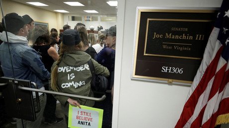 Senators Flake, Manchin, Collins have their offices surrounded by protesters after Kavanaugh vote