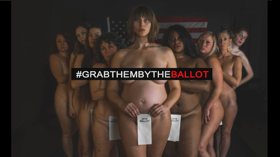 #GrabThemByTheBallot: Women strip to entice anti-Trump voters to the polls (PHOTOS)