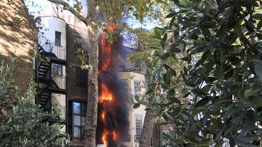 Fire breaks out at restaurant near Saudi Embassy in London