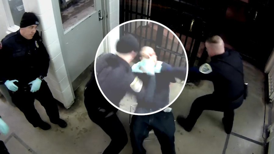 Indiana police filmed beating handcuffed suspect as mayor’s cop son looks on (VIDEO)