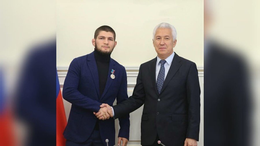 ‘Pride of Dagestan’: Khabib honored with highest award in home republic 