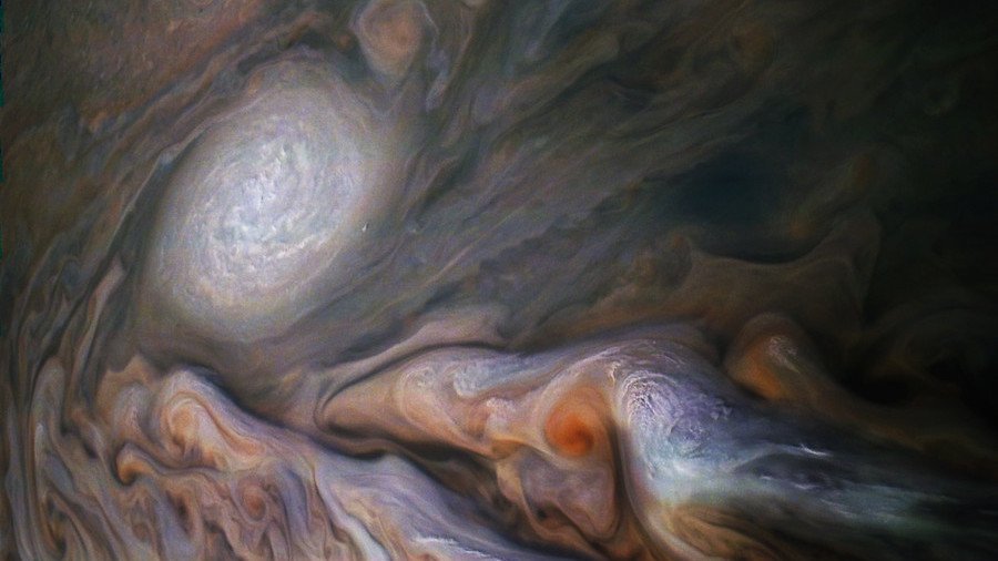 NASA’s Juno spacecraft captures incredible cosmic ‘dolphin’ in Jupiter’s clouds (PHOTOS)