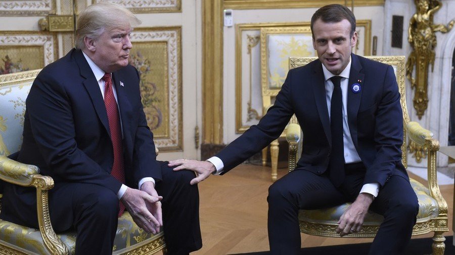 One-way Love: Trump Remains Frigid To Macron’s Caress At Paris Visit ...