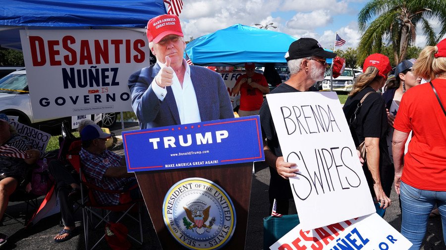 Trump claims ‘forged ballots’ have ‘infected’ Florida recounts of governor & Senate votes