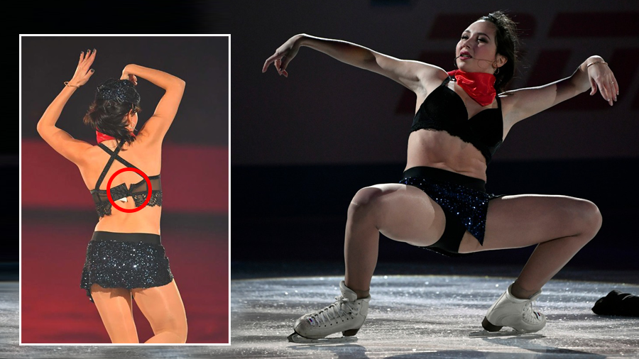 Russian figure skating star's 'striptease' routine nearly became REAL  STRIPTEASE during performance — RT Sport News