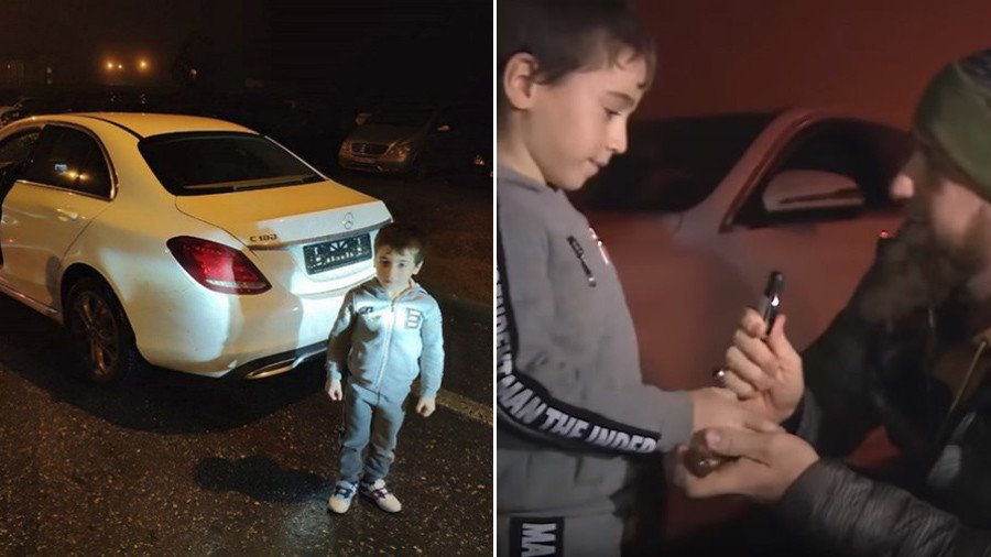 Kadyrov presents Mercedes to 5yo 'Chechen Schwarzenegger' after 4,105 push-ups 'record' (VIDEO)