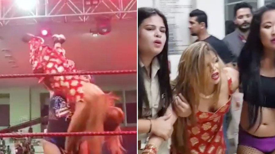Bollywood actress claims wrestler took bribe before brutal body slam (VIDEO)
